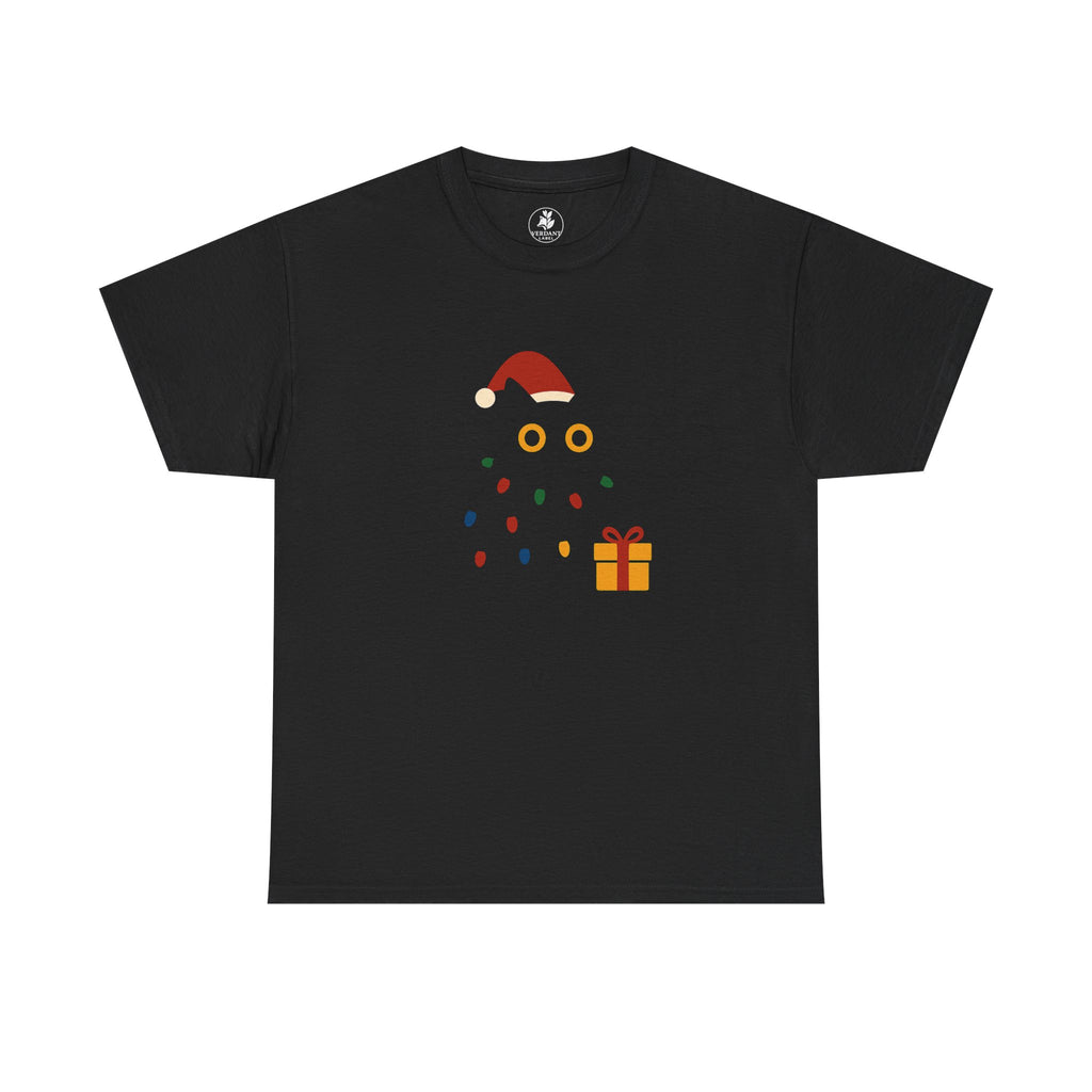 Tangled Black Cat Christmas Tee