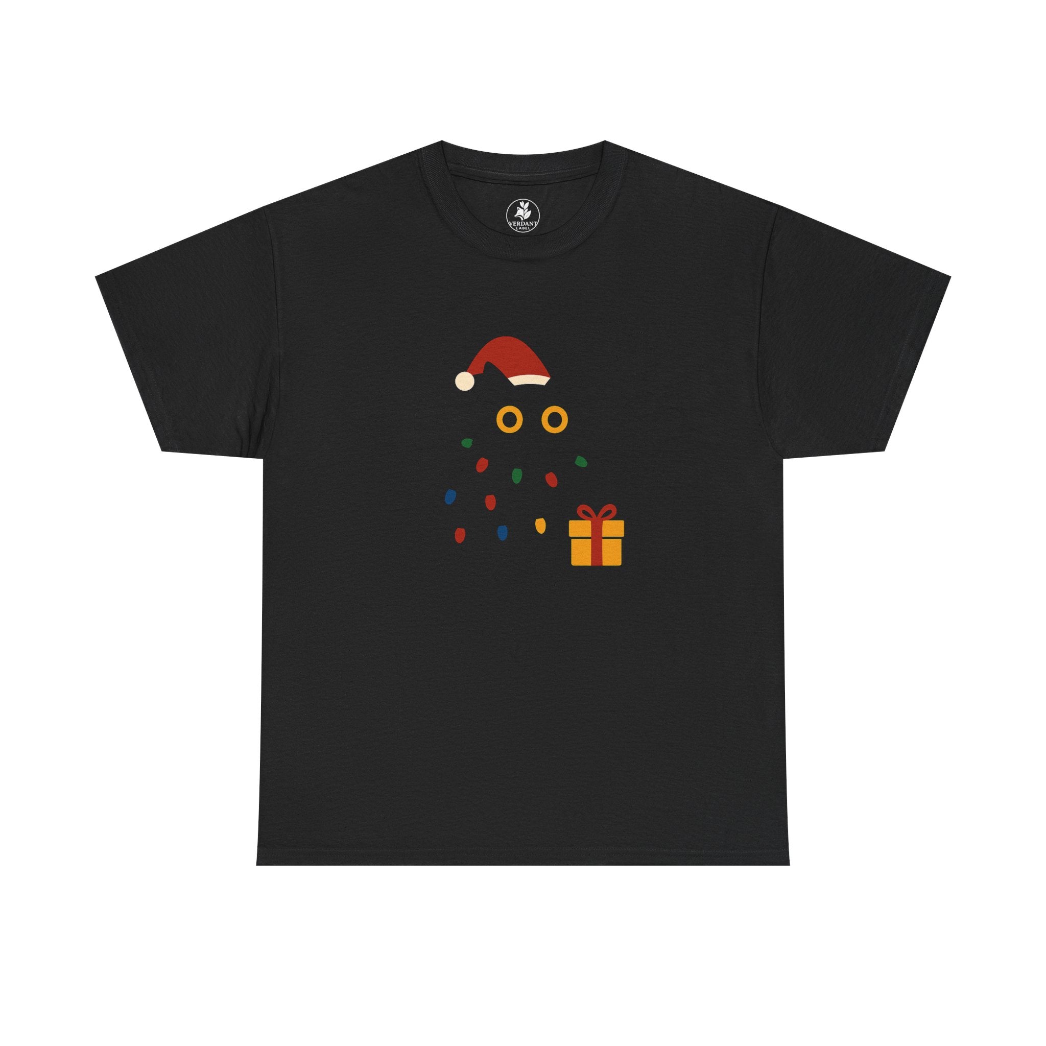 Tangled Black Cat Christmas Tee