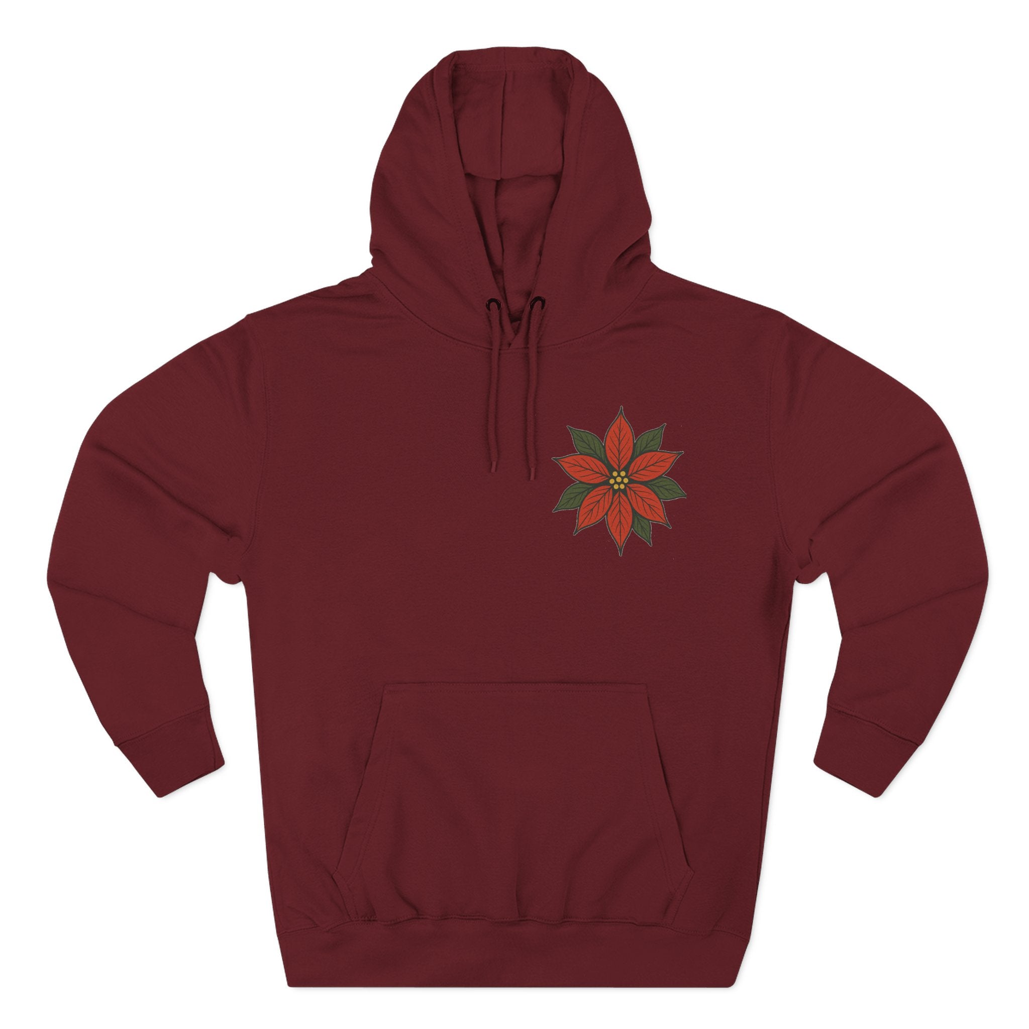 Poinsettia Winter Bloom Hoodie