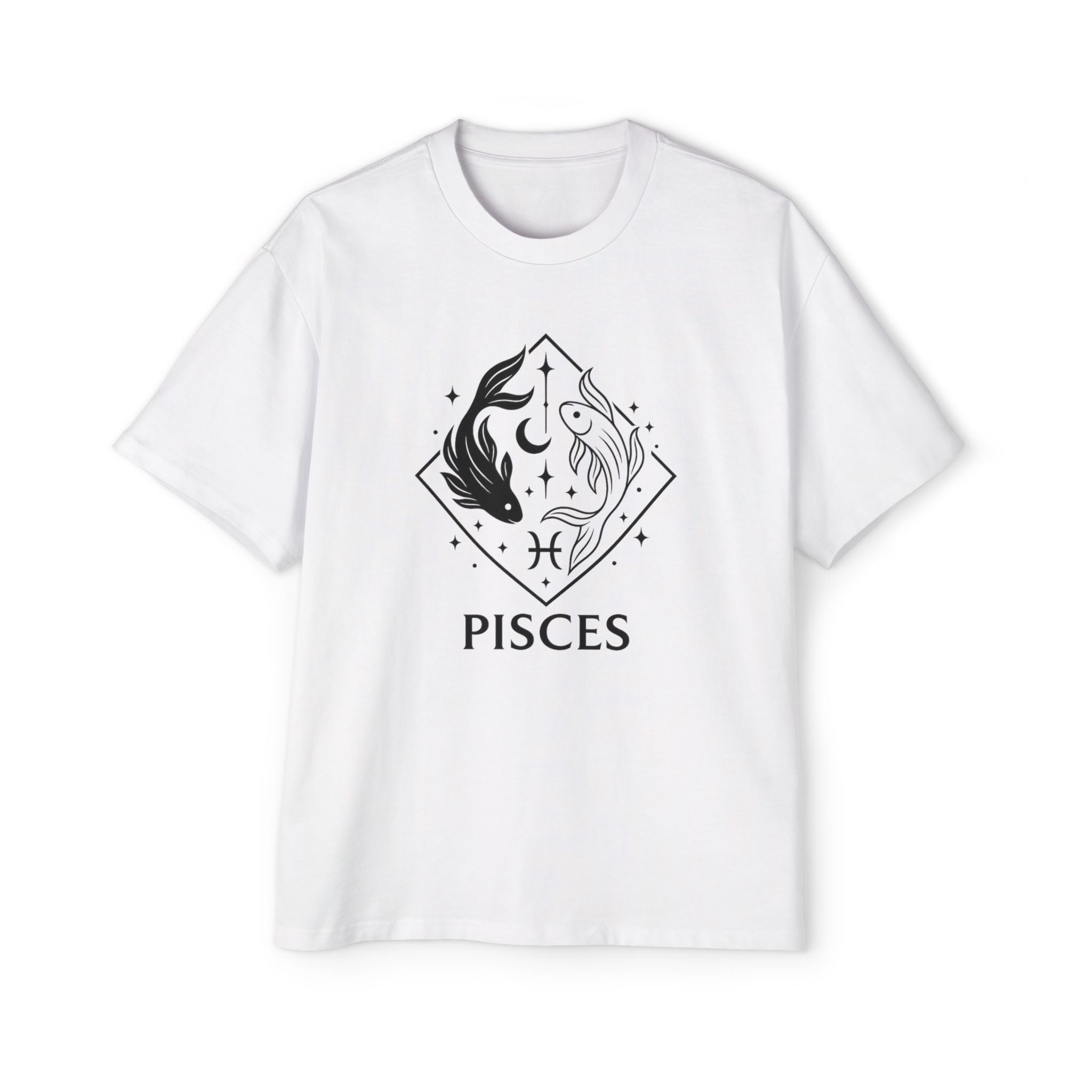 Oversized Pisces Tee - Streetwear meets Mythology