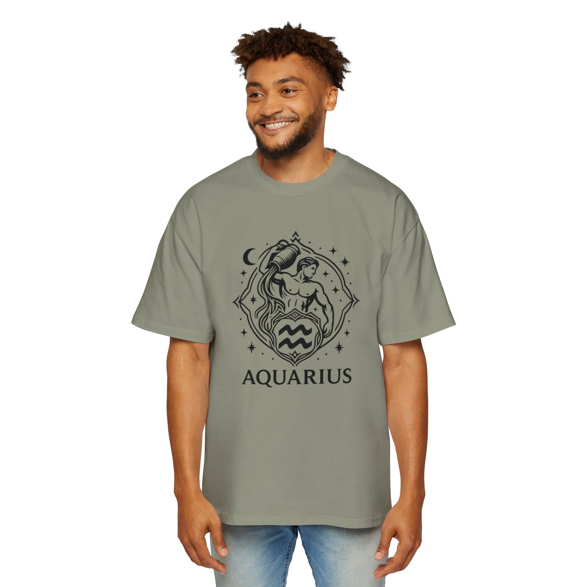 Oversized Aquarius Tee - Streetwear meets Mythology
