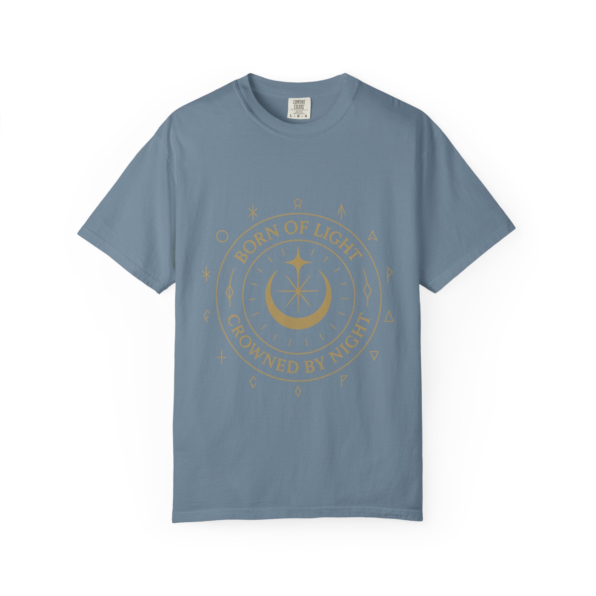 Born of Light Crowned by Night T Shirt