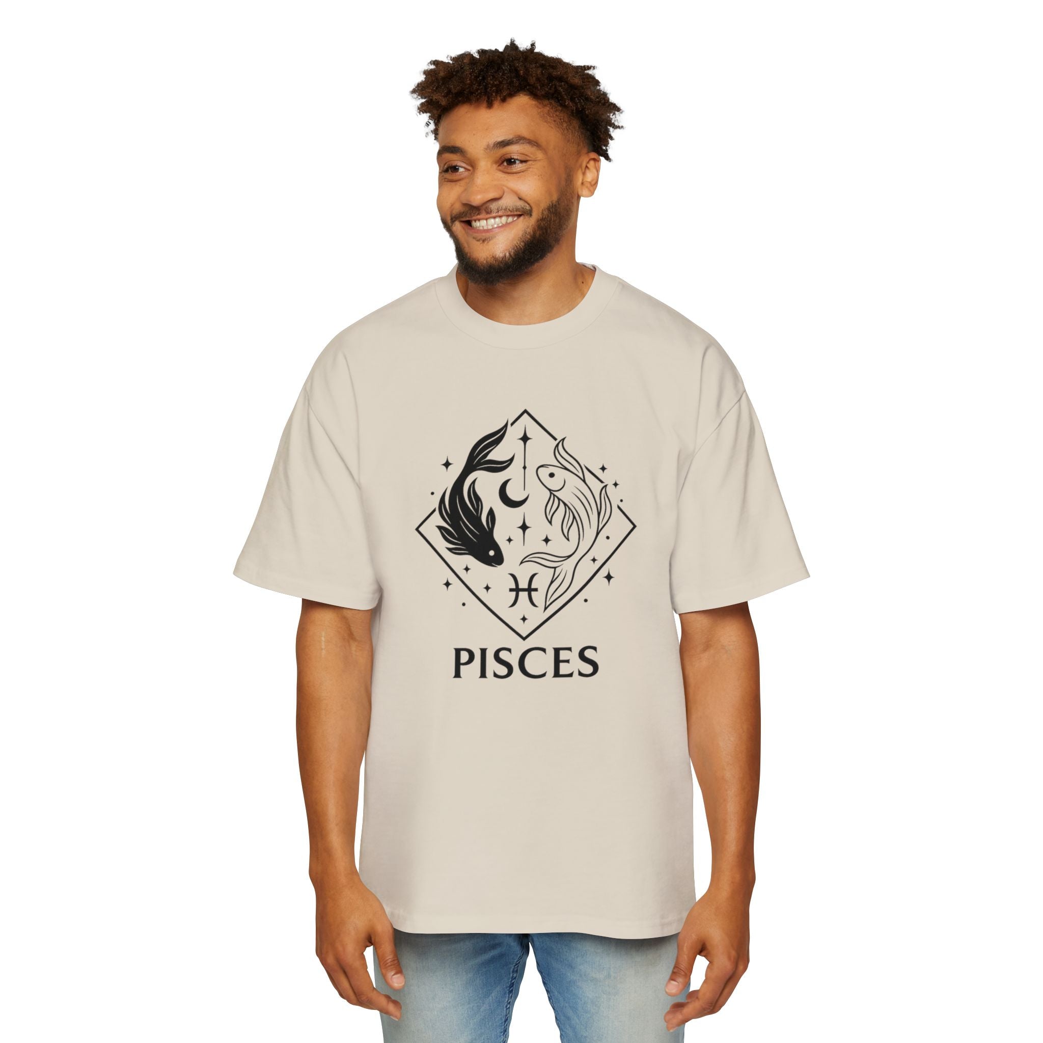 Oversized Pisces Tee - Streetwear meets Mythology