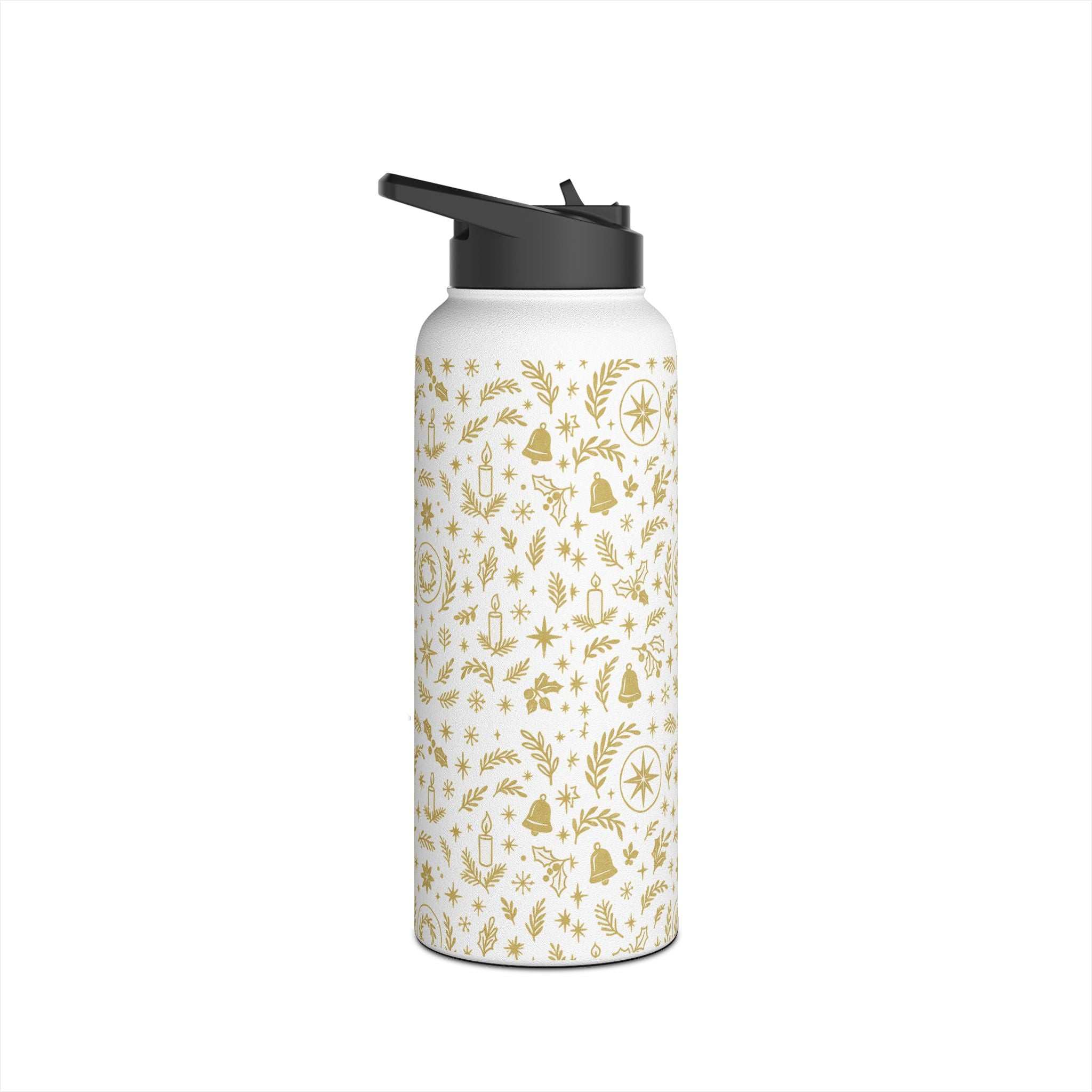 Holiday Pattern Insulated Stainless Steel Water Bottle