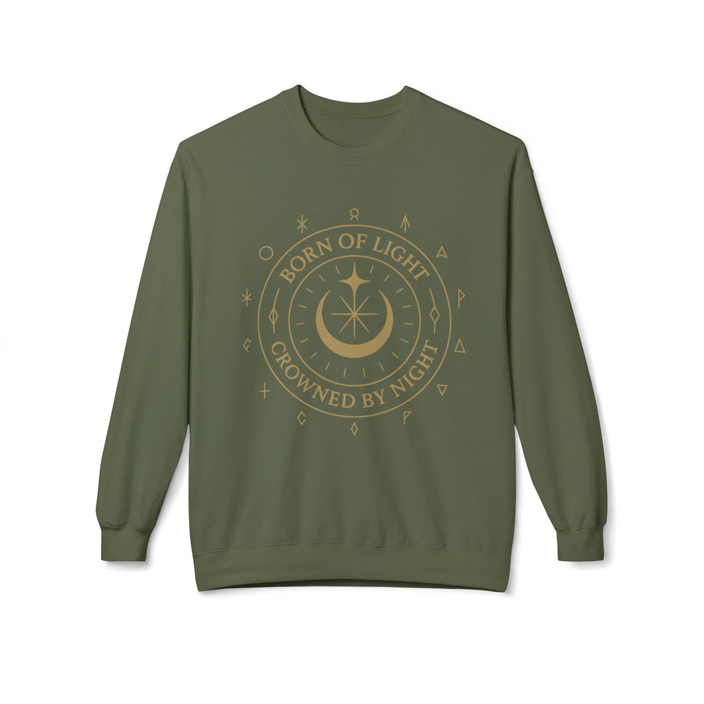 Born of Light Crowned by Night Sweatshirt