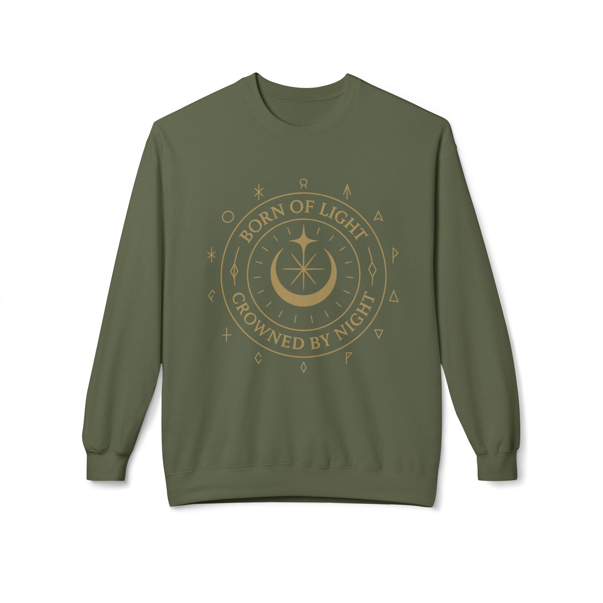 Born of Light Crowned by Night Sweatshirt