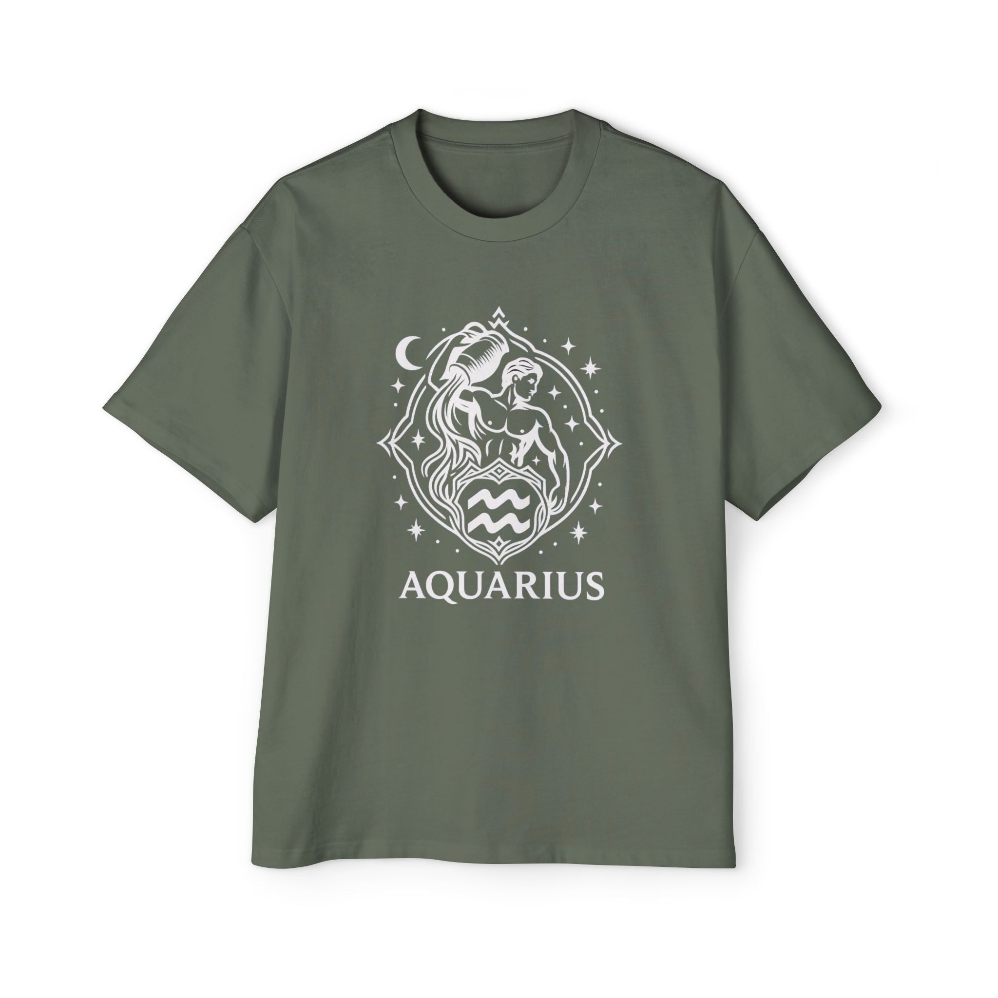 Oversized Aquarius Tee - Streetwear meets Mythology