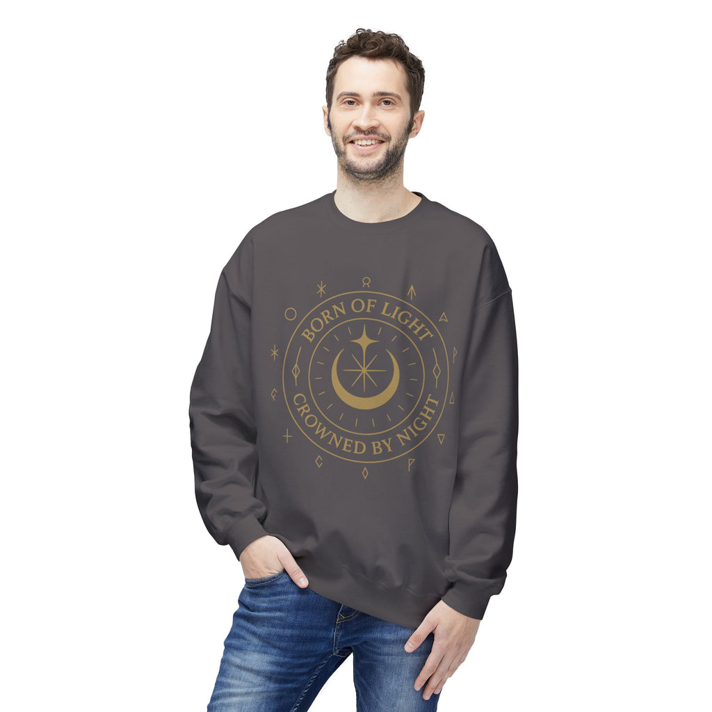 Born of Light Crowned by Night Sweatshirt