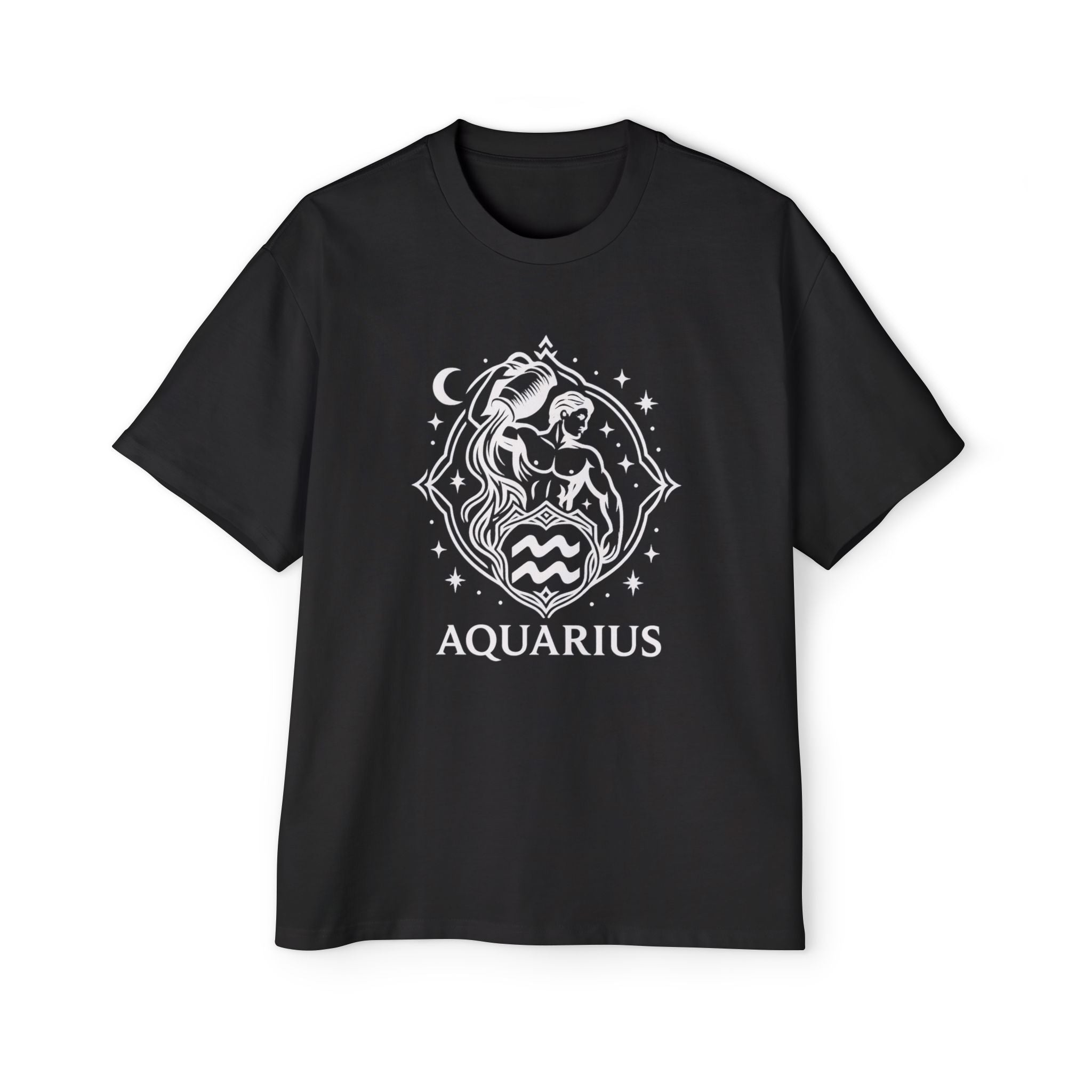 Oversized Aquarius Tee - Streetwear meets Mythology