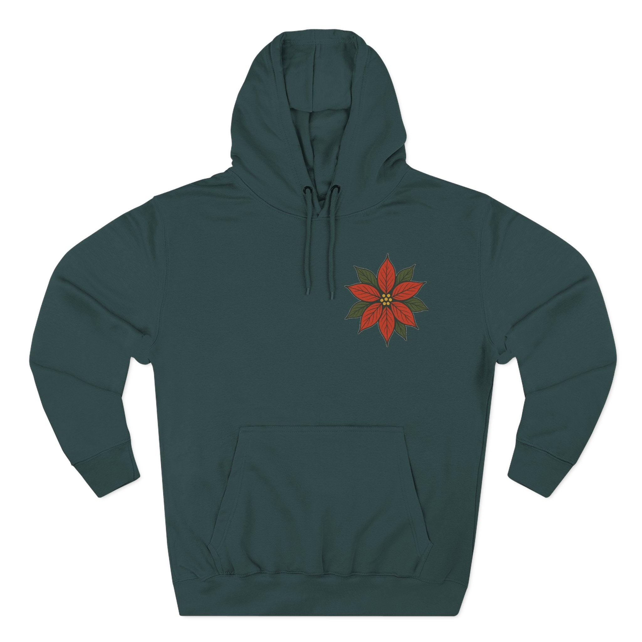 Poinsettia Winter Bloom Hoodie
