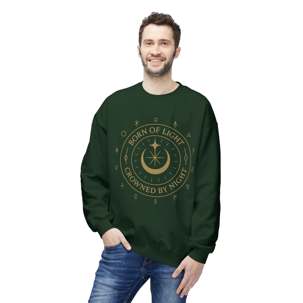 Born of Light Crowned by Night Sweatshirt