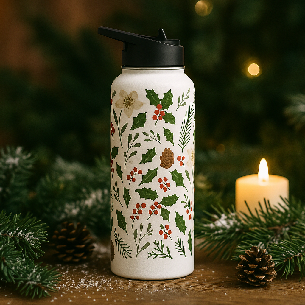 Yule Garden Insulated Stainless Steel Water Bottle