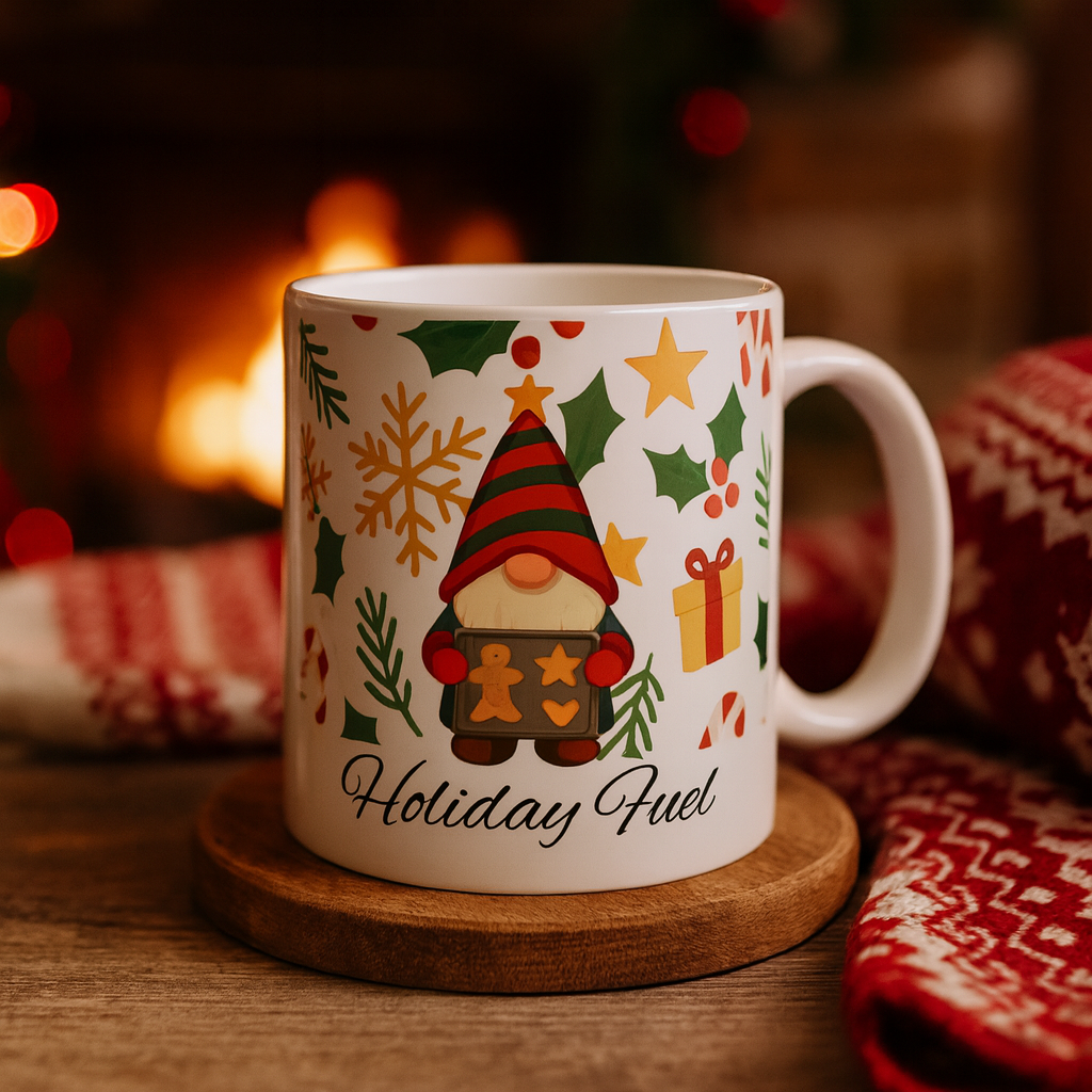 Holiday Fuel Ceramic Mug - 15 oz