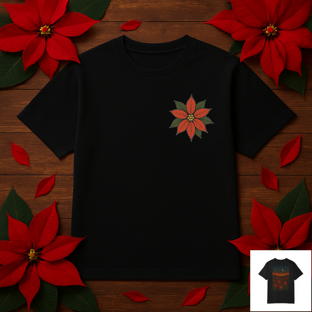 Poinsettia Winter Bloom T-Shirt