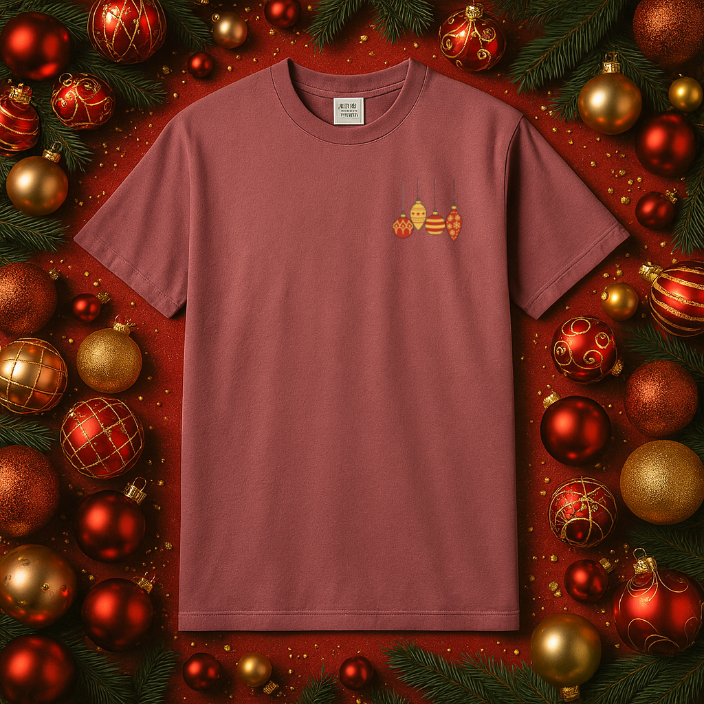 Embroidered Ornament T-Shirt