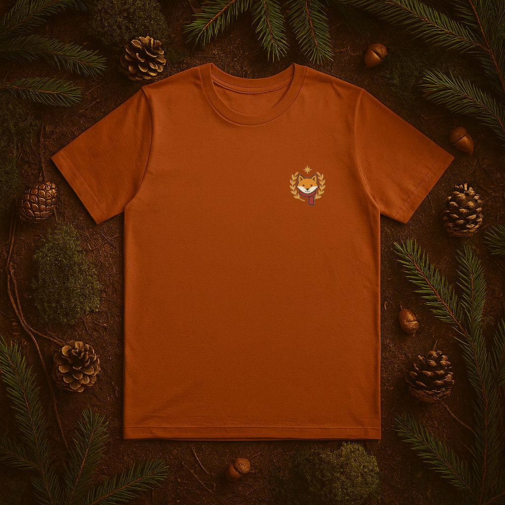 Winter Fox Embroidered T Shirt