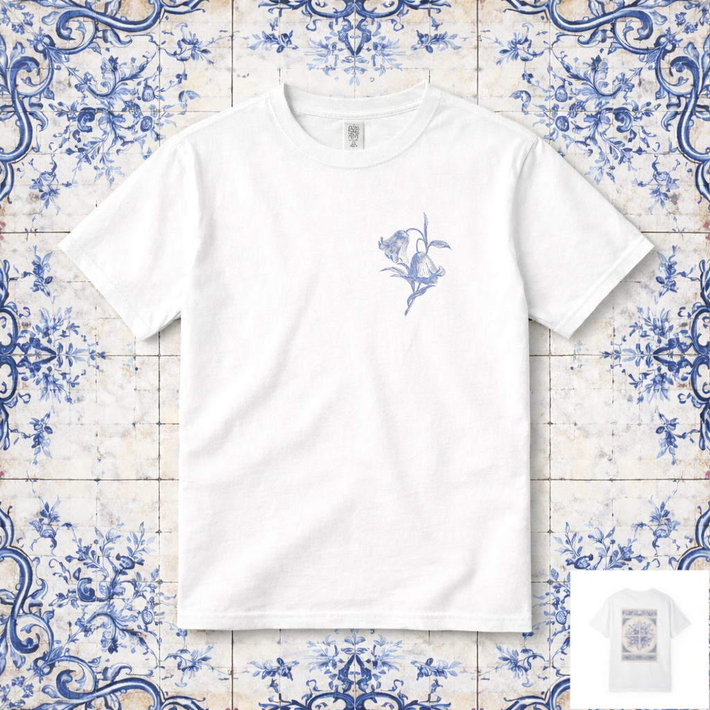 Azulejo Floral Tile T Shirt