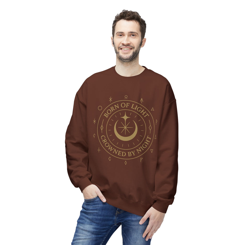 Born of Light Crowned by Night Sweatshirt