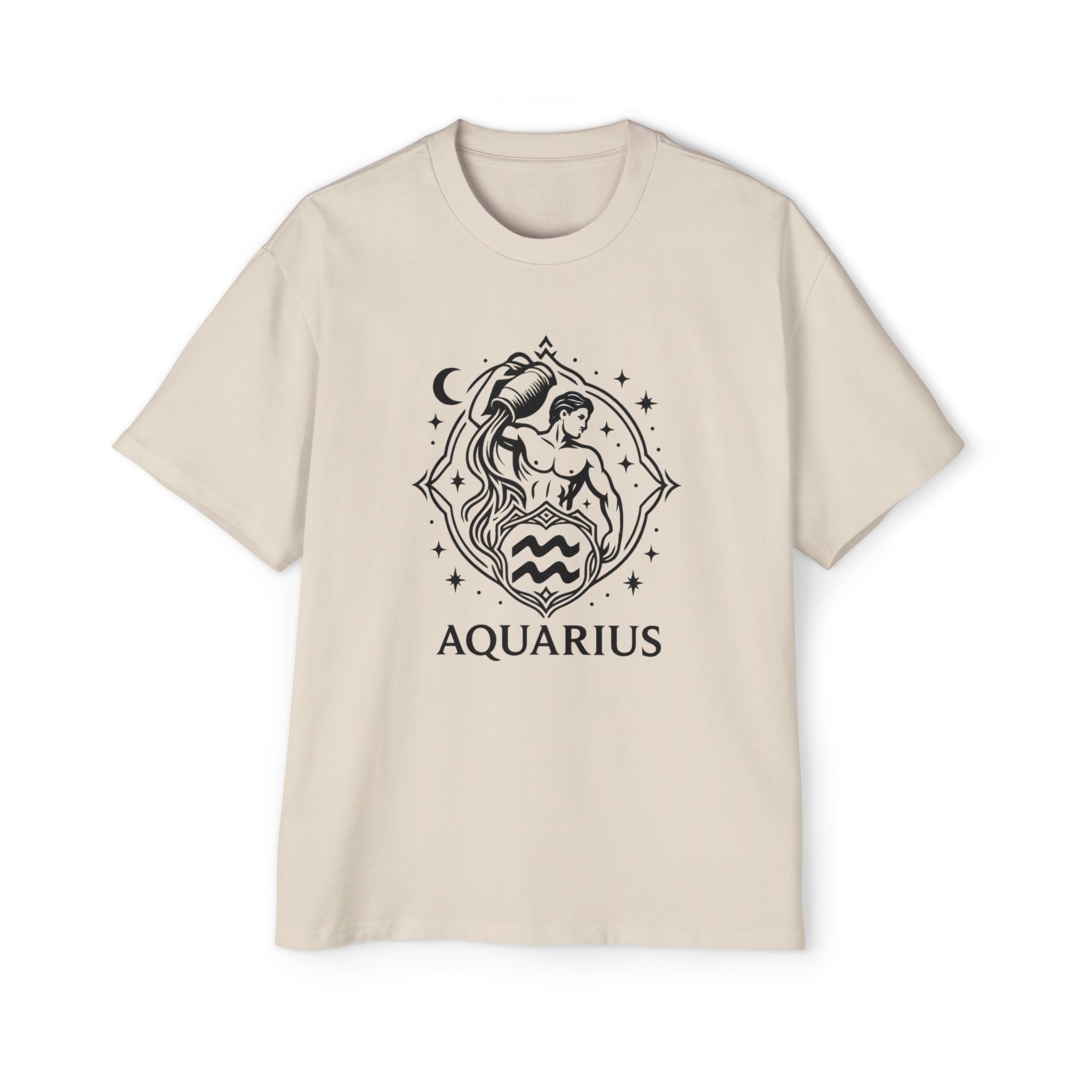 Oversized Aquarius Tee - Streetwear meets Mythology