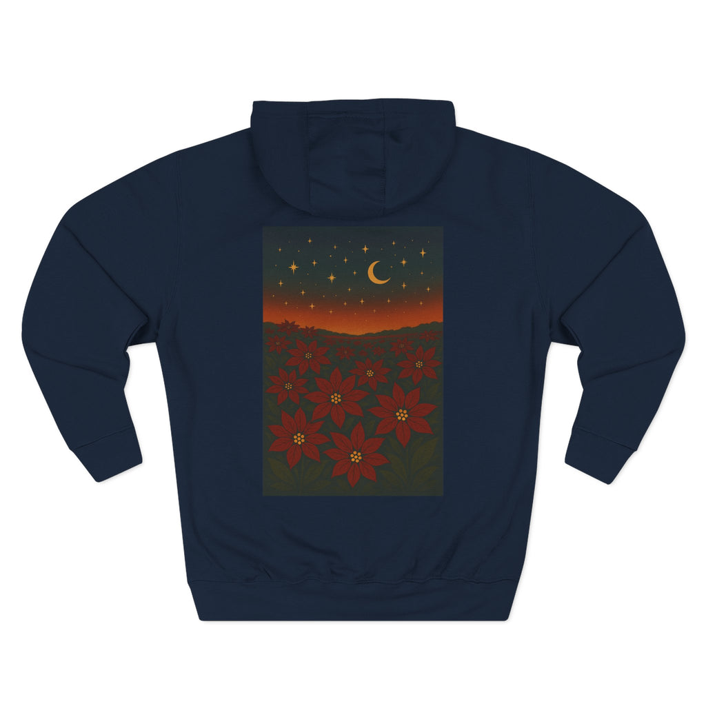 Poinsettia Winter Bloom Hoodie