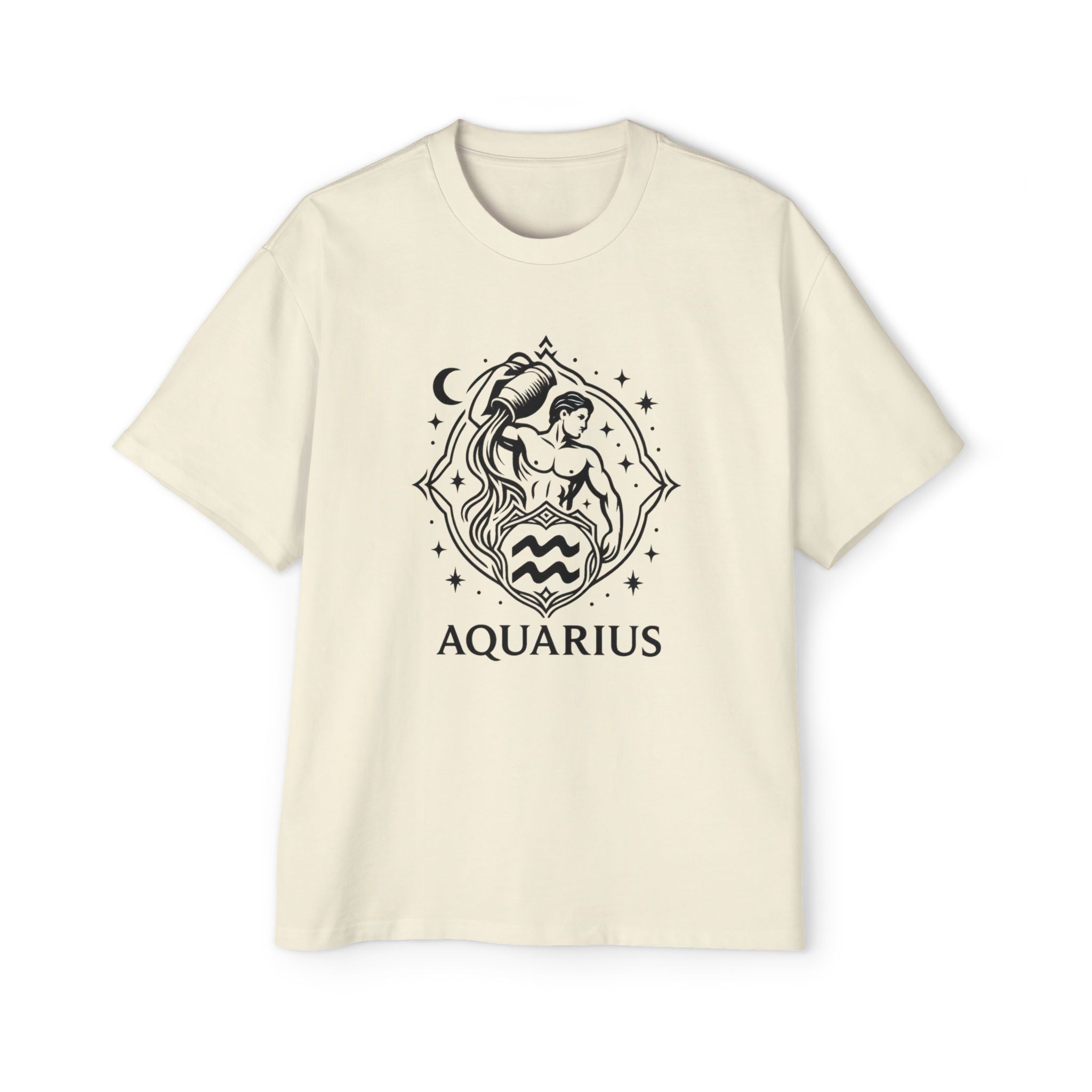 Oversized Aquarius Tee - Streetwear meets Mythology