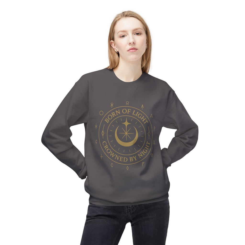 Born of Light Crowned by Night Sweatshirt