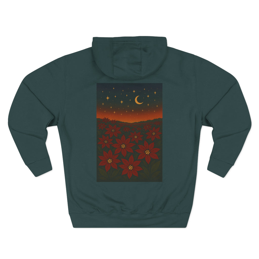 Poinsettia Winter Bloom Hoodie