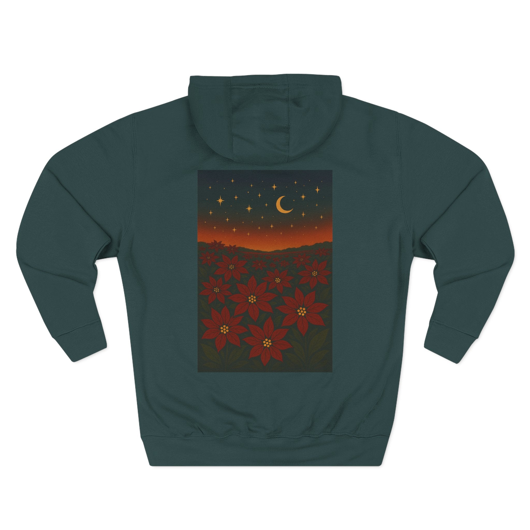 Poinsettia Winter Bloom Hoodie