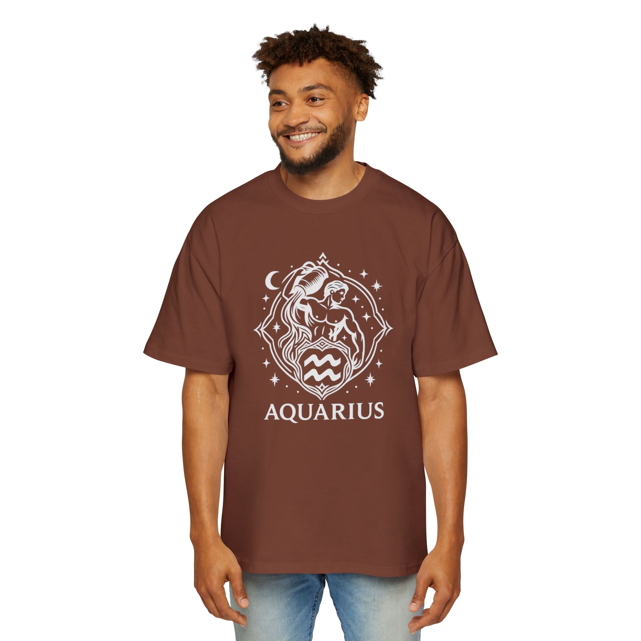 Oversized Aquarius Tee - Streetwear meets Mythology