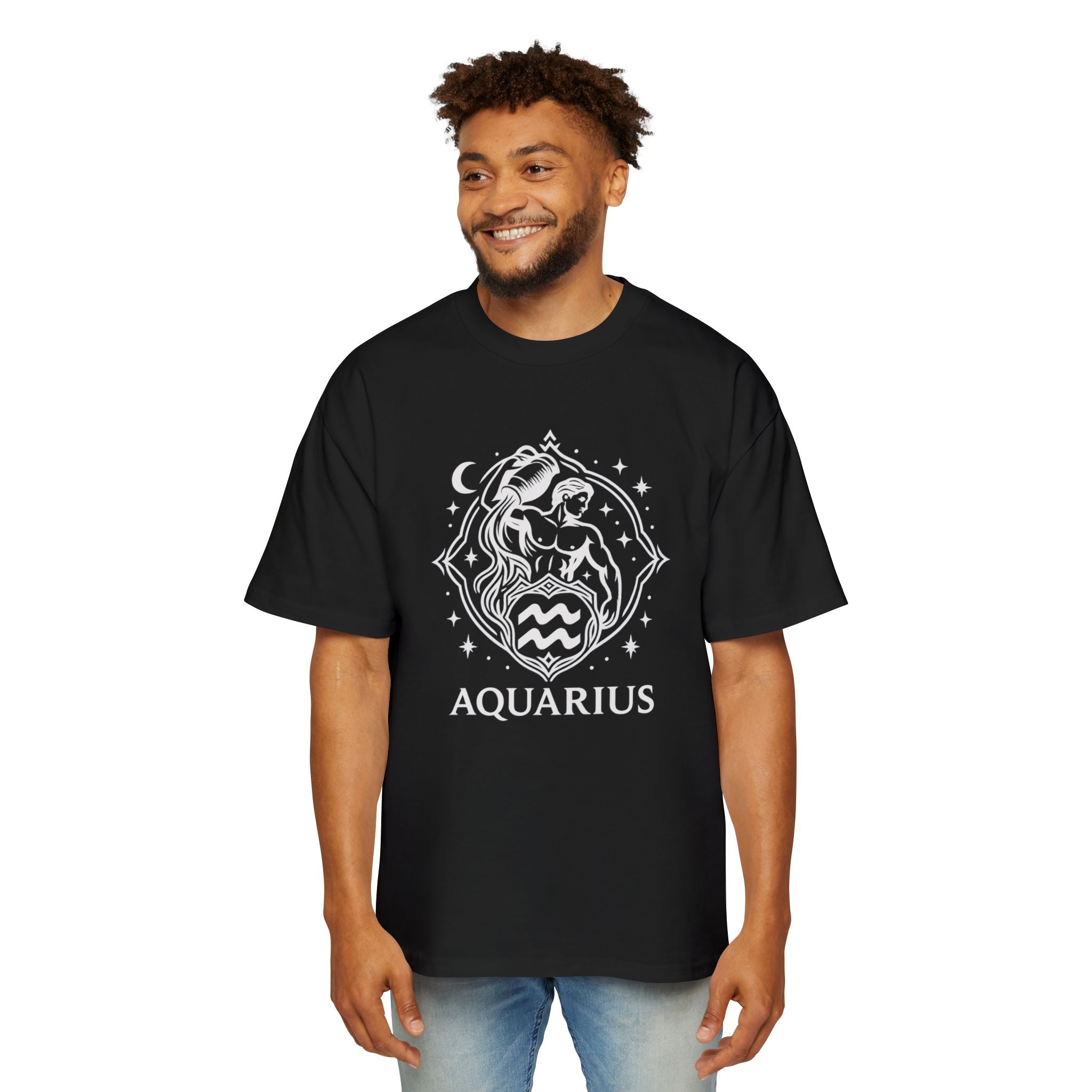 Oversized Aquarius Tee - Streetwear meets Mythology