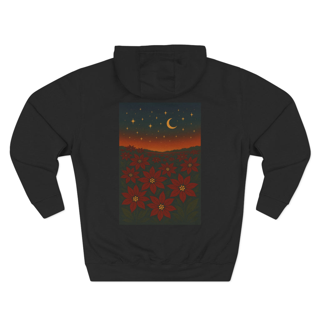 Poinsettia Winter Bloom Hoodie