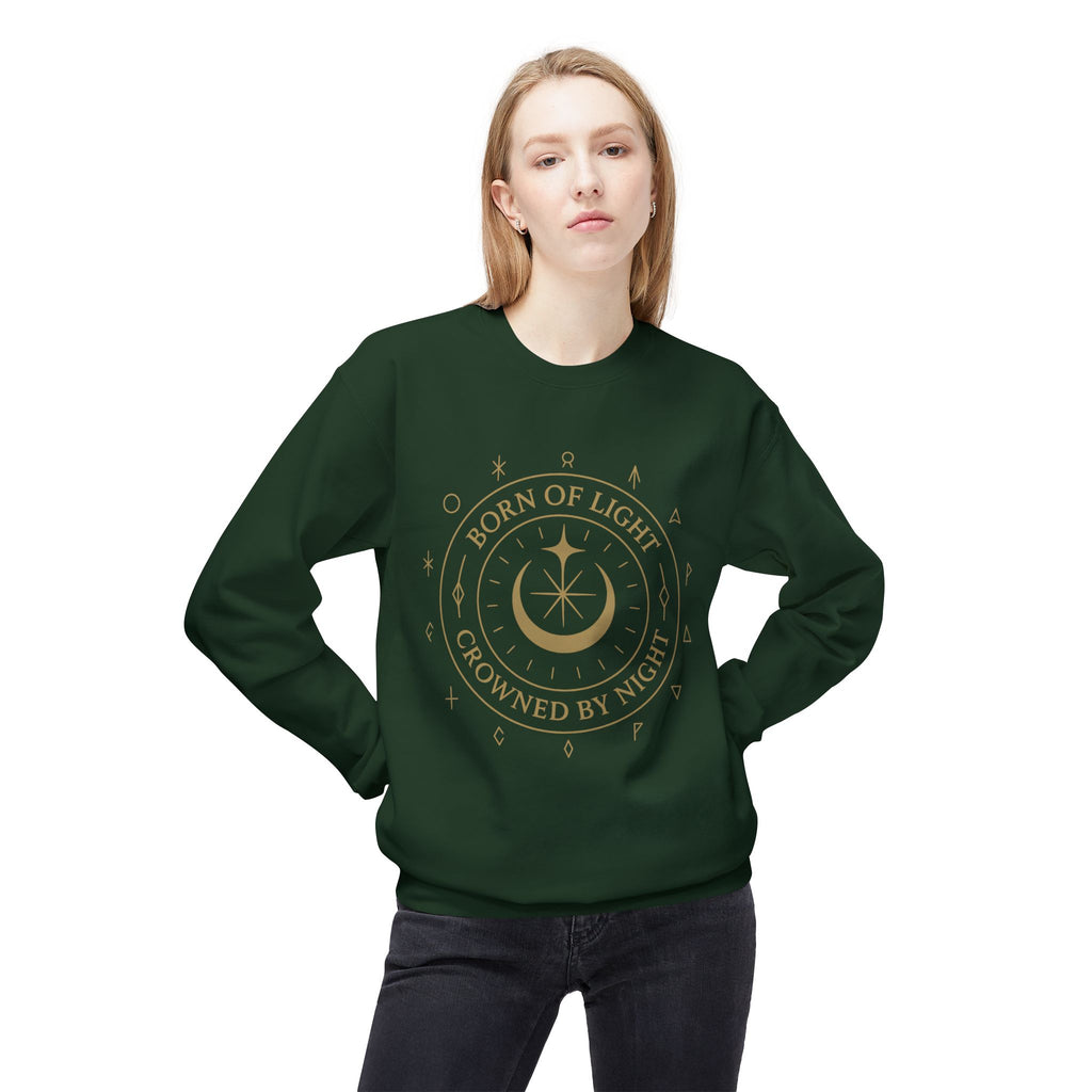 Born of Light Crowned by Night Sweatshirt