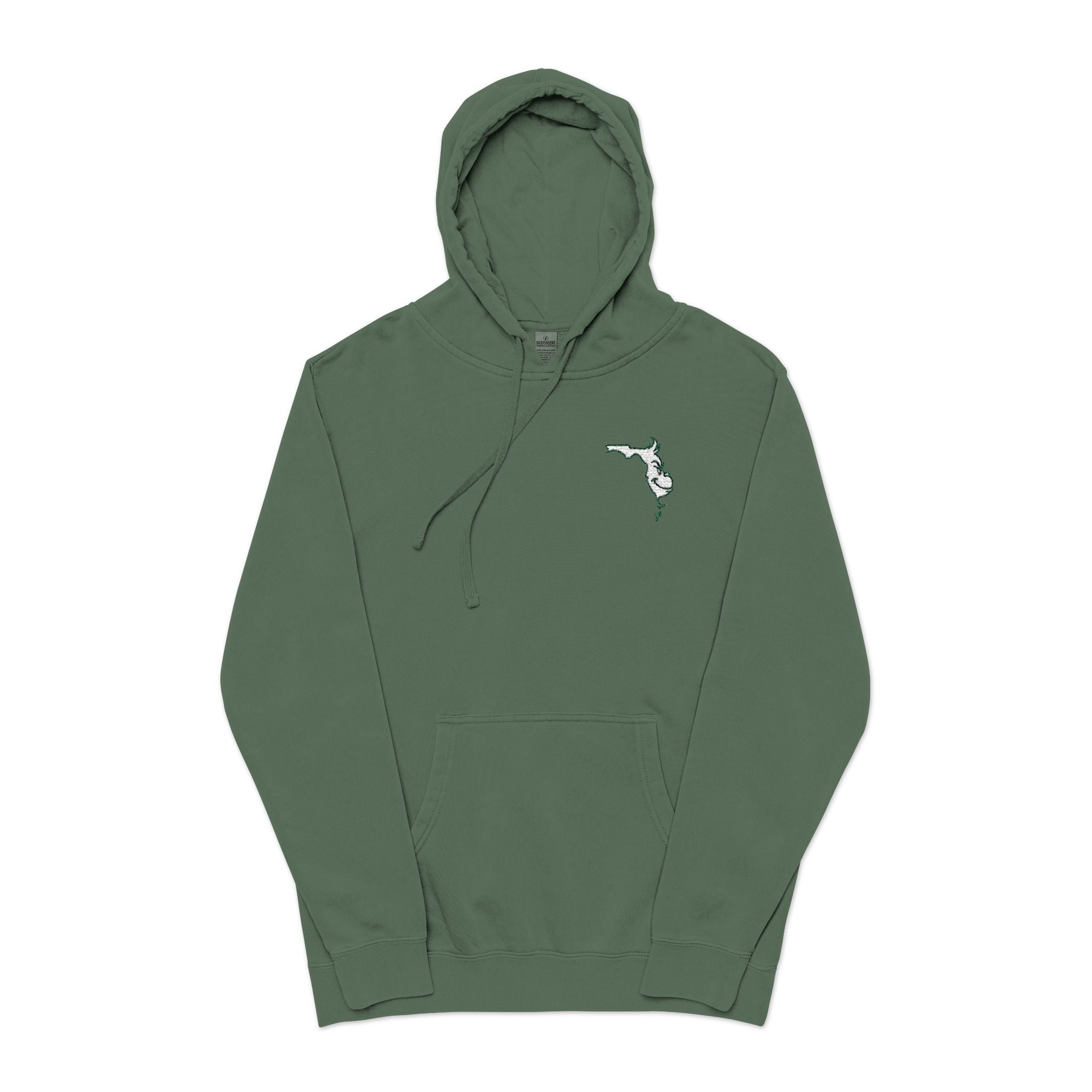 Embroidered Hoodie - Florida Grinchmas