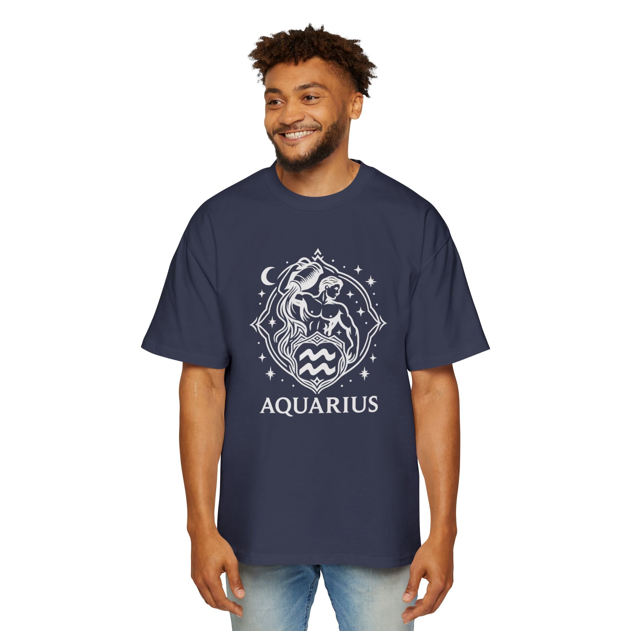 Oversized Aquarius Tee - Streetwear meets Mythology