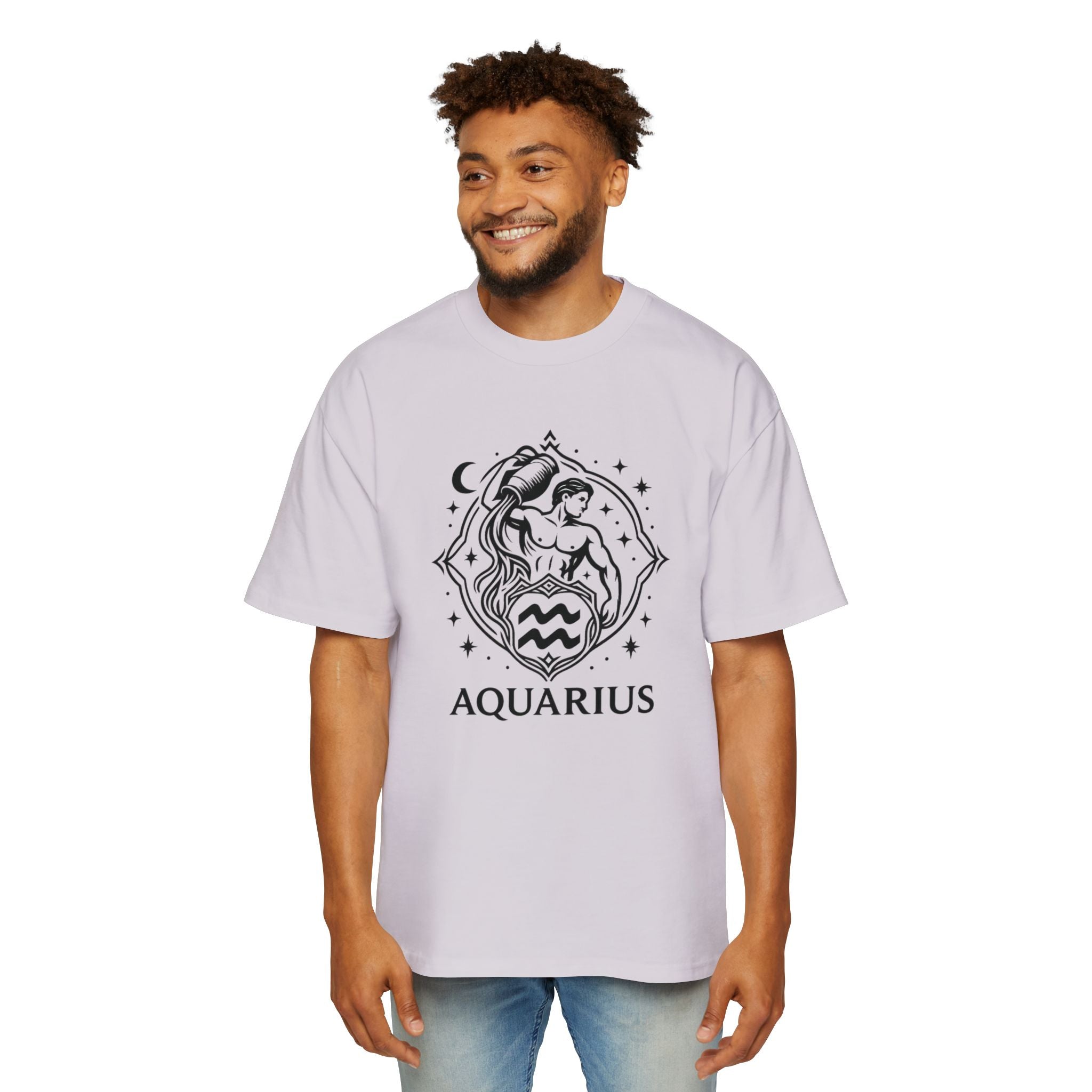 Oversized Aquarius Tee - Streetwear meets Mythology
