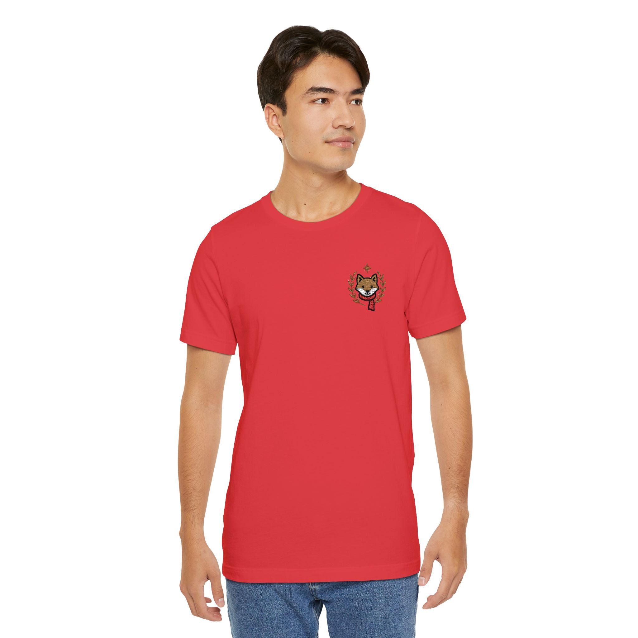 Embroidered Winter Fox T Shirt