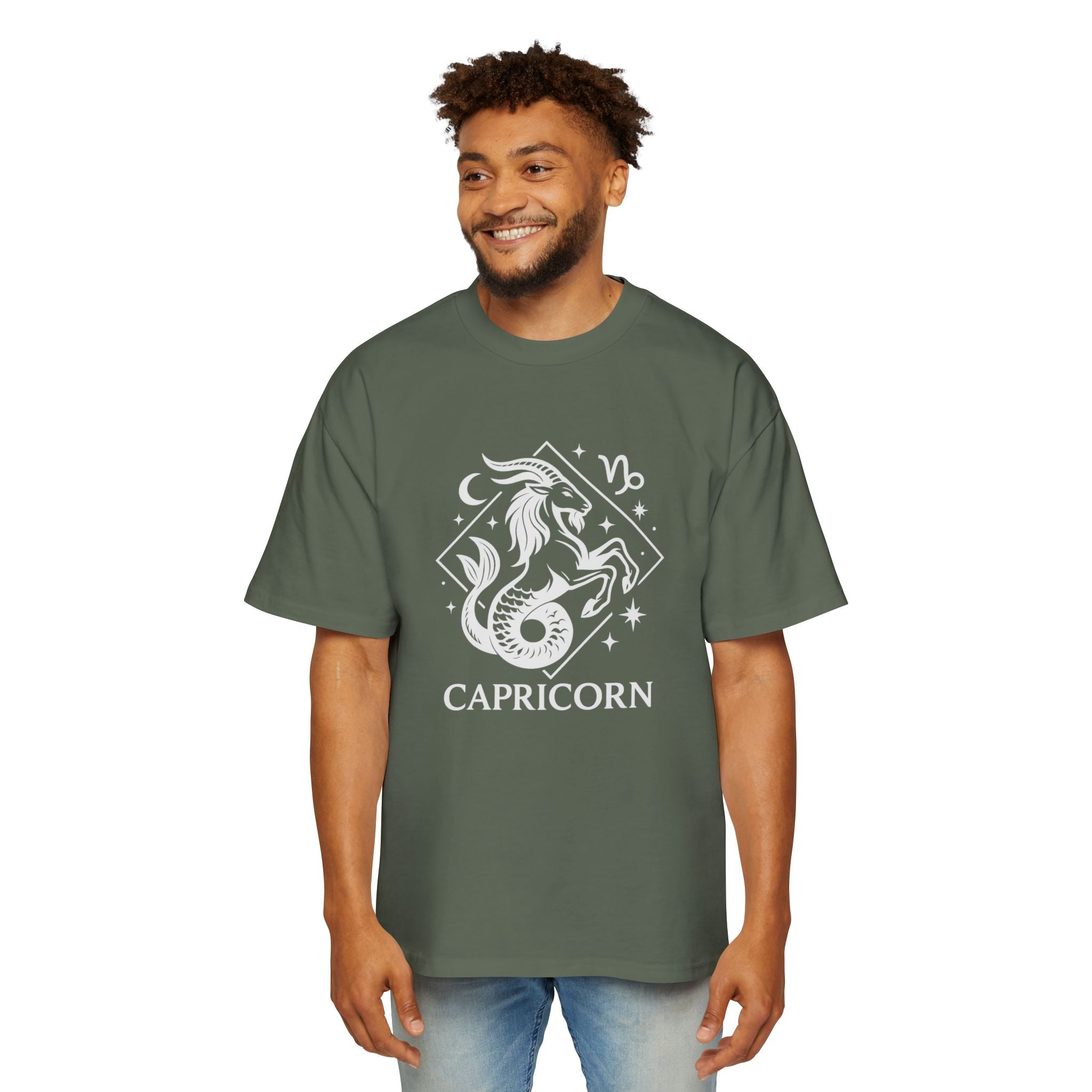 Oversized Capricorn Tee - Streetwear meets Mythology
