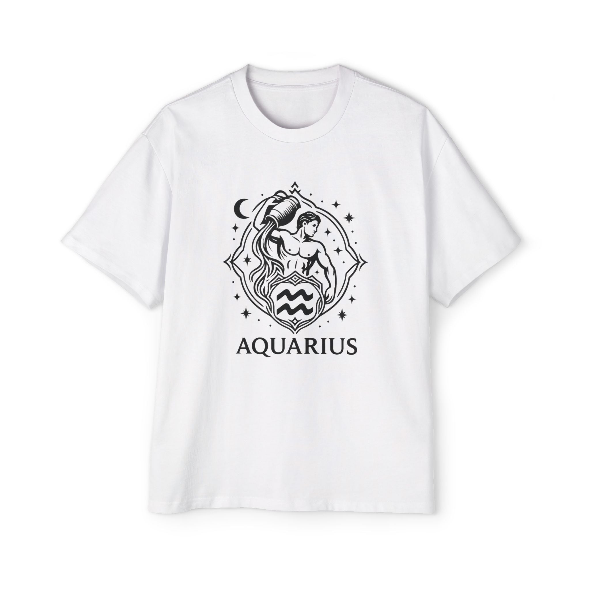 Oversized Aquarius Tee - Streetwear meets Mythology