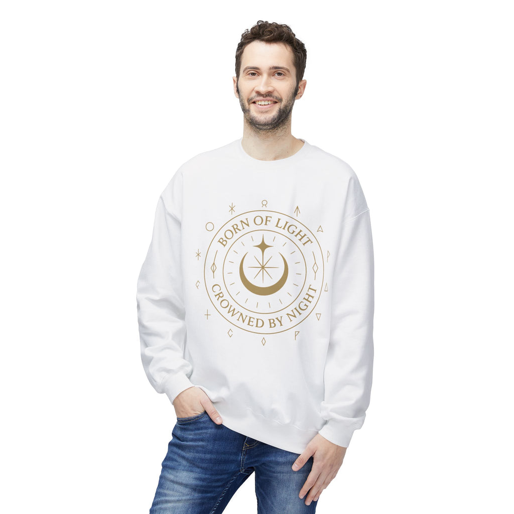 Born of Light Crowned by Night Sweatshirt