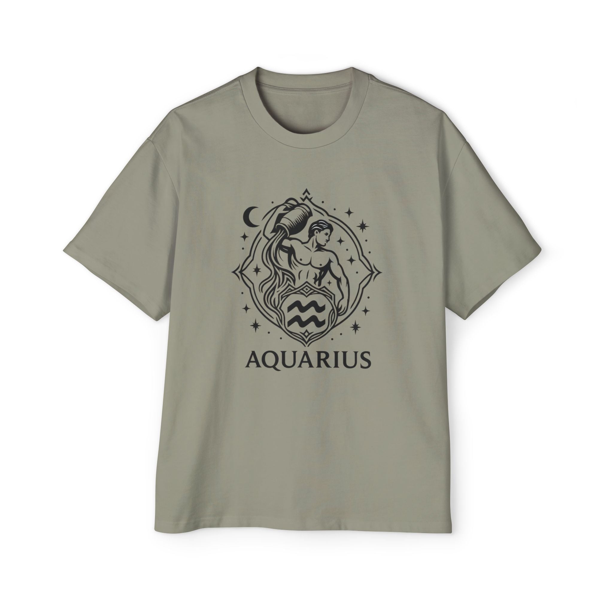 Oversized Aquarius Tee - Streetwear meets Mythology
