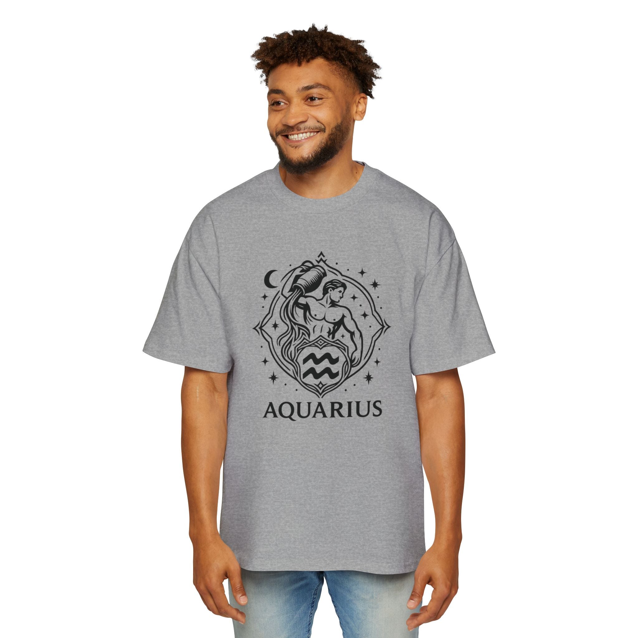 Oversized Aquarius Tee - Streetwear meets Mythology
