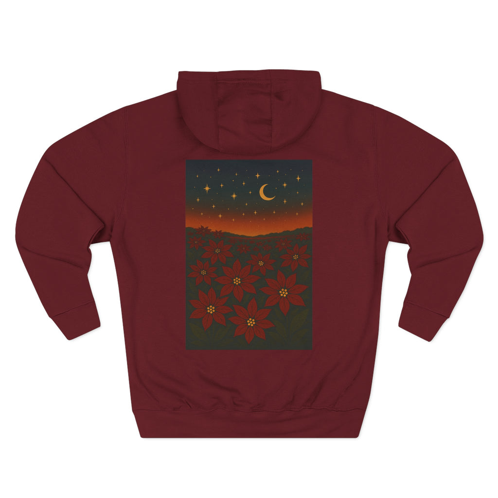 Poinsettia Winter Bloom Hoodie