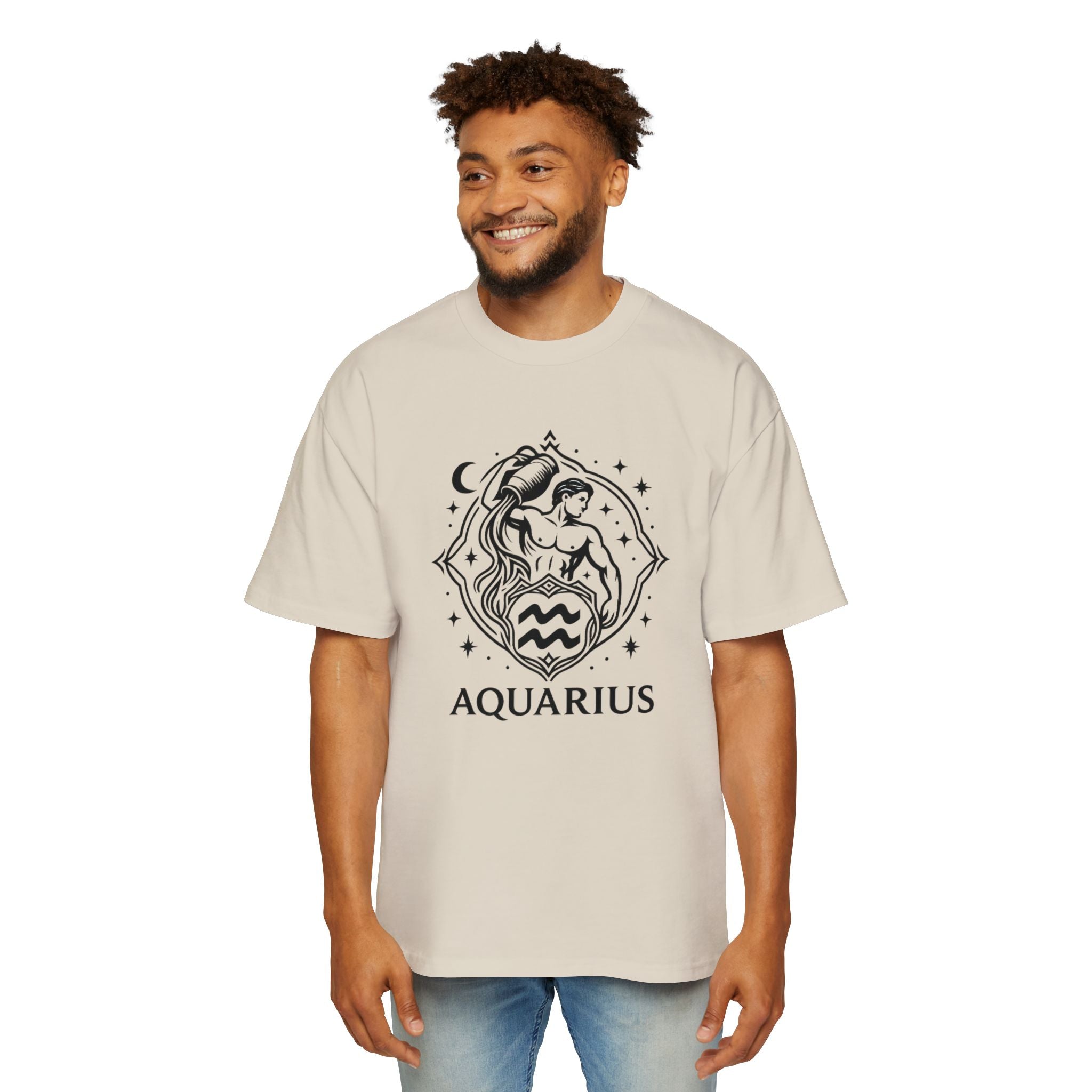 Oversized Aquarius Tee - Streetwear meets Mythology